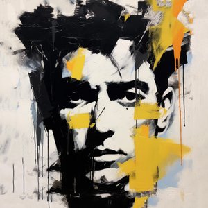 James Dean Porträt, Picasso Stil, Poster Drucke auf Anfrage von F. Abderrahim