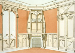 Inneneinrichtung für ein Esszimmer, Illustration aus Menuiserie d