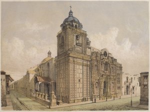 Kirche von La Merced, Lima, Illustration aus 
