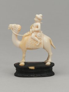 Schwarzer Springer, Schachfigur, Indien, um 1820 von F. Ernest Jackson
