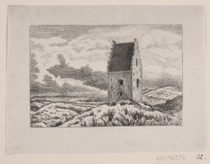 Die versandete Kirche in Skagen von F. Hendriksen