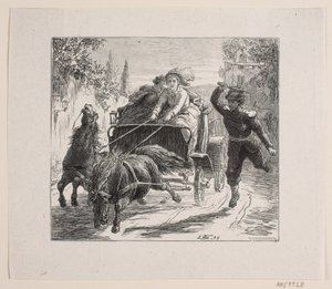 Illustration zu Bjørnstjerne Bjørnson "Eine Skizze aus Italien" von F. Hendriksen