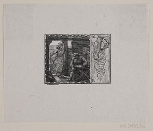 Vignette zur Erzählung "Kong Gorm und seine Söhne" von F. Hendriksen