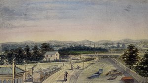 Blick von der Brücke am Bahnhof, Lingfield, Surrey in Richtung Crowhurst von F. J. P.