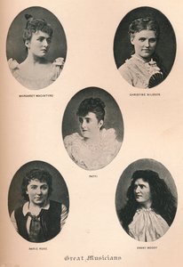 Große Musiker - Tafel XII, um 1890, 1895 von F. Jenkins Heliog