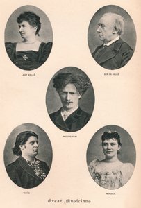 Große Musiker - Platte X., ca. 1880, 1895