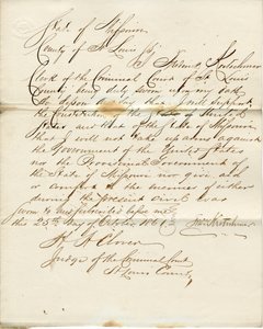 Loyalitätseid von Frederick Kretschmar, Staat Missouri, County of St. Louis von F. Kretschmar