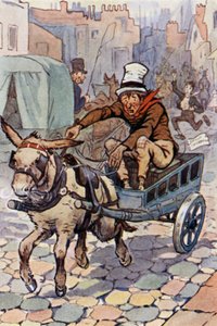 Illustration für David Copperfield (Farblithografie) von F. M. B. Blaikie