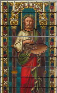 Fenster mit Darstellung von Apelles