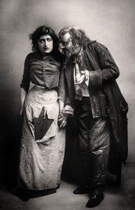 Constance Collier 1878-1955 und Herbert Beerbohm Tree 1853-1917, englische Schauspieler, 1906