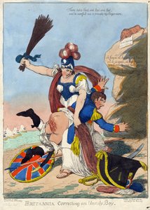 BRITANNIA züchtigt einen ungezogenen Jungen (Napoleon)