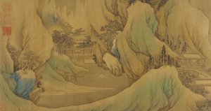 Reisen im Morgengrauen in den verschneiten Vorgebirgen, Qing-Dynastie, 17. Jahrhundert von Fan Qi