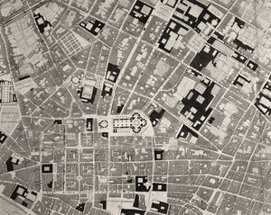Karte von Florenz (Detail)
