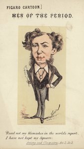 Figur eines Mannes, der eine Feder hält von Faustin