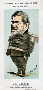 Robert C. Schenck, US-Armee-General und Diplomat, 1874 von Faustin