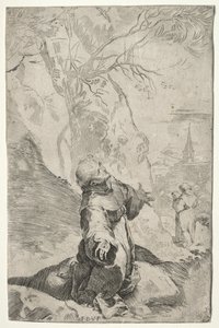 Der Heilige Franziskus empfängt die Stigmata von Federico Barocci