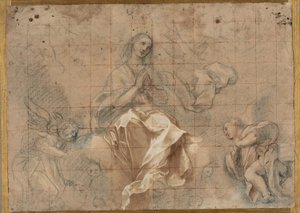 Studie für die "Madonna des Rosenkranzes" von Federico Barocci