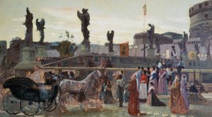 Die Prozession der Heiligen Anna an der Ponte Sant