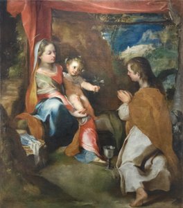 Madonna mit Kind und Johannes dem Evangelisten, ca. 1565