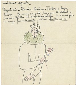 Autographenbrief an Melchor Fernandez Alamgro, Granada, Ende Januar 1926 von Federico Garcia Lorca