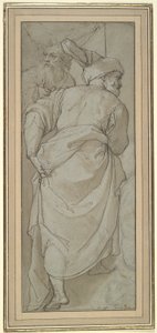 Figurenstudie für die von Federico Zuccaro