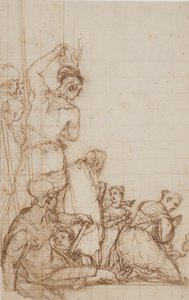 Gruppe von Zuschauern von Federico Zuccaro