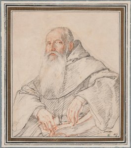 Porträt eines bärtigen Mönchs von Federico Zuccaro