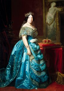Porträt von Isabella II., Königin von Spanien (Isabella von Bourbon oder Isabel de Borbón)