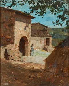 Ein Moment der Ruhe in der Sonne von Federigo (attr.to) Andreotti