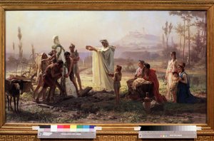 Antikes Griechenland: Zeremonie zu Ehren des Gottes Hermes von Fedor Andreevich Bronnikov