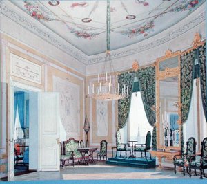 Salon im Nikolai (Tschudow) Palast im Kreml, 1847