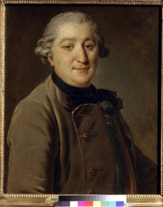 Porträt des Grafen Iwan Grigorjewitsch Orlow (1738-1791) - Fyodor Rokotov, Öl auf Leinwand, zwischen 1762 und 1765 - Staatliche Tretjakow-Galerie, Moskau von Fedor Stepanovich Rokotov