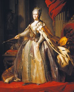 Porträt von Katharina II., auch bekannt als Katharina die Große von Fedor Stepanovich Rokotov