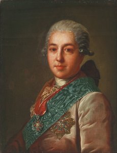 Porträt von Graf Mikhail Mikhaylovich Golitsyn 1731-1806, 1774 von Fedor Stepanovich Rokotov