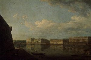 Ansicht des Palastkais von der Festung St. Peter und Paul, 1794