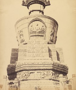 Architektonische Ansicht des Lama-Tempels in der Nähe von Peking, Oktober 1860