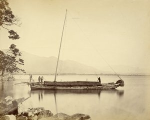 Boot auf dem Biwa-See