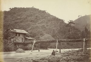 Brücke bei Mayonashi von Felice Beato