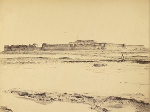 Außenansicht des Nordforts Peiko-Fluss, zeigt den englischen und französischen Eingang, 21. August 1860