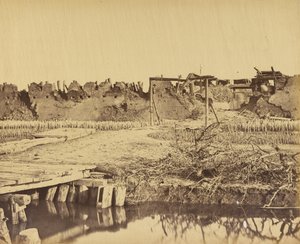 Außenansicht des Nordforts mit dem englischen Eingang am 21. August 1860