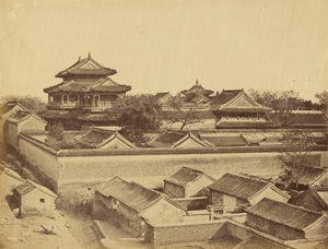 Erster Blick auf Peking, aufgenommen vom Antin-Tor, Oktober 1860 von Felice Beato