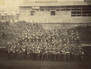 Gruppenporträt des Royal Marine Battalion von Felice Beato