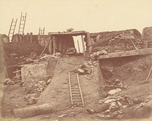 Innenansicht des Winkels des Nordforts von Felice Beato