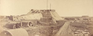 Innenansicht des Winkels des Taku Nordforts von Felice Beato