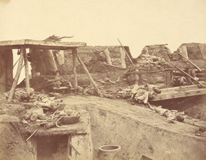 Inneres des englischen Eingangs zum Nordfort am 21. August 1860 von Felice Beato