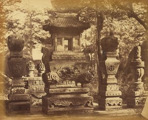 Inneres des Grabes im Depot in der Nähe von Peking, Oktober 1860