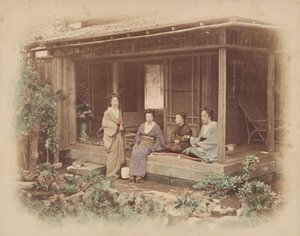 Japanische Frauen in einem Privathaus von Felice Beato