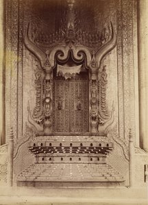 Thronsaal von König Thibaw Min - Mandalay von Felice Beato