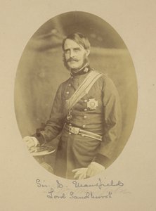 Porträt von Generalmajor Sir William Rose Mansfield, 1. Baron Sandhurst von Felice Beato