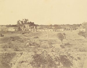 Position der Zollhaus-Batterie von Felice Beato